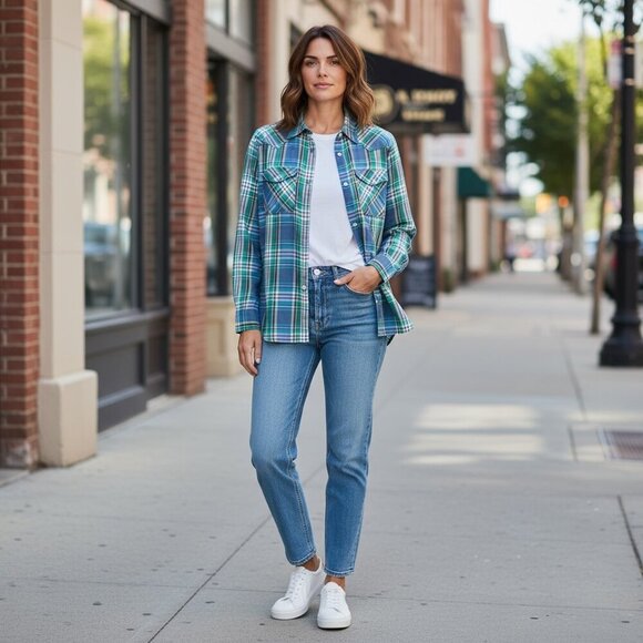 Denim & Supply Ralph Lauren RL Utility Shirt S Plaid #181A - Picture 3 of 9